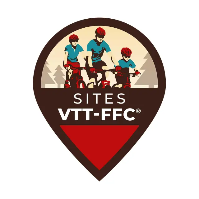 Illustration of cyclists and hikers on sites dedicated to outdoor sports