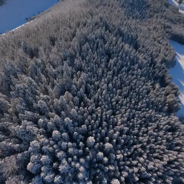 Rocky slope covered in snow with footprints on a trail