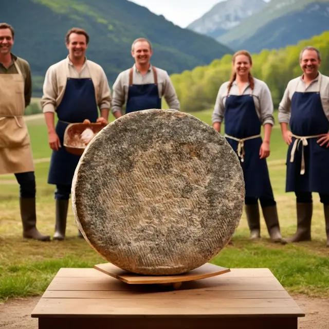 Cinque persone in posa davanti a un pallone da basket gigante su un campo esterno